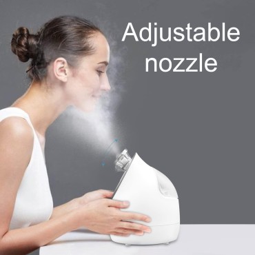 Kingsmile Face Steamer, Nano Facial Steamer for Sinuses & Unclogs Pores Hot Steam Vaporizer for Home Facial SPA, Face Humidifier for Clear Blackheads Acne Deep Clean - 4 Piece Stainless Steel Skin Kit