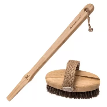 Hydrea London Bamboo Mane & Cactus Bristle Bath Br...