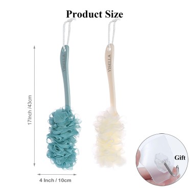 Back Brush Long Handle for Shower Sponges for Wome...