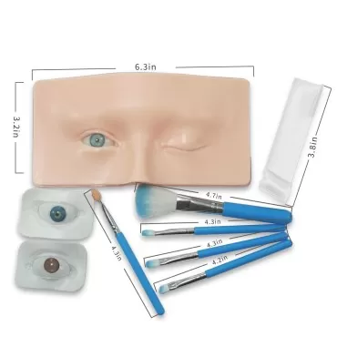 GETPUCHRA Makeup Practice face Eye Makeup Silicone...