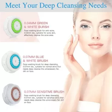 Replacement Facial Cleansing Brush Head, Facial Cl...