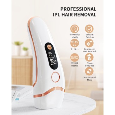 Laser Hair Removal for Women and Men, Upgraded 3 i...