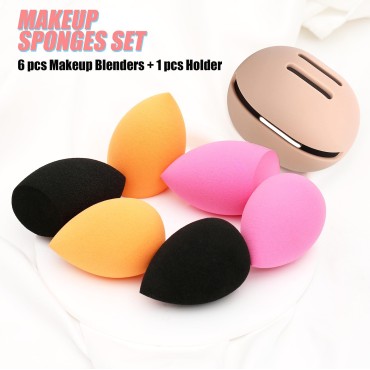 Beauty Blender Sponge with Holder,Makeup Sponge 6p...