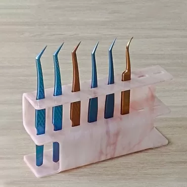 LIXIMMAZN 8 Holes Tweezers Holder, Acrylic Rack St...