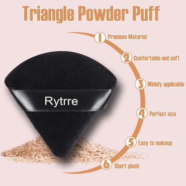 Rytrre 12 Pieces Powder Puff, Triangle Face Makeup...