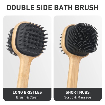YONOY Back Scrubber for Shower Soft Silicone Long ...