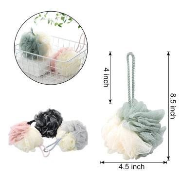 WishLotus Shower Bath Sponge Super Soft Colorful S...