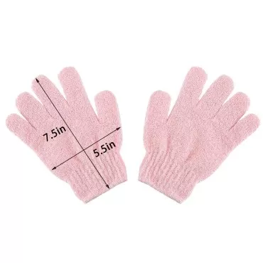 3 Pairs Exfoliating Gloves,Double Sided Exfoliatin...