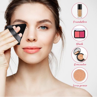 Triangle Powder Puffs 6pcs, Soft Face Makeup Puff ...