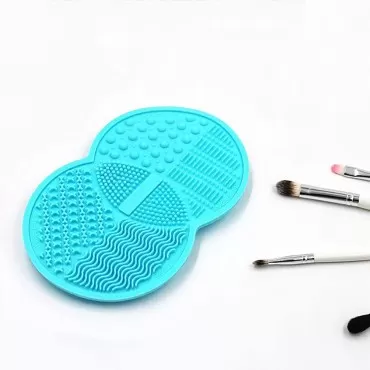 Makeup Brush Cleaning Mat, Silicone Makeup Brush S...