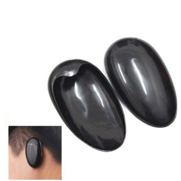 10 Pairs Black Plasstic Hair Dyeing Ear Cover Prof...