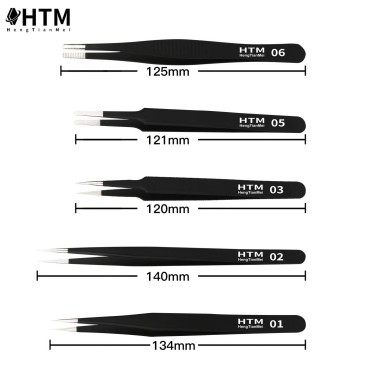 HengTianMei Precision Tweezers Set Anti-static ESD...