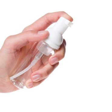 1 Clear Plastic Foamer Bottle Pump Travel Size Whi...