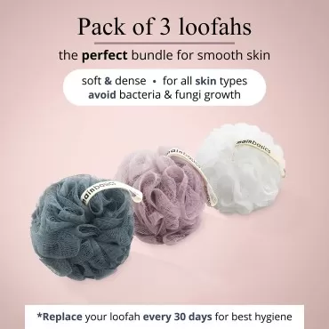 MainBasics Bath Shower Loofah Sponge Pouf Body Was...