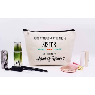 Makeup Bag Gift for Maid of Honor,Cosmetic Bag Gif...