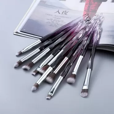 Kingtree Eyeshadow Makeup Brushes, 10PCS Crystal B...