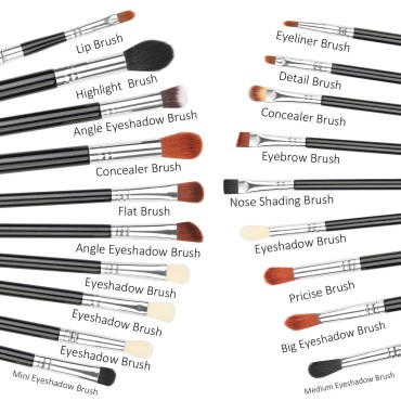 Logiverl 19 Pieces Eyeshadow Brush Set Included Ey...
