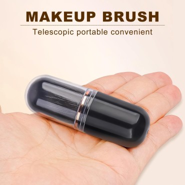 Retractable Kabuki Brush Travel Makeup Brush, Blus...