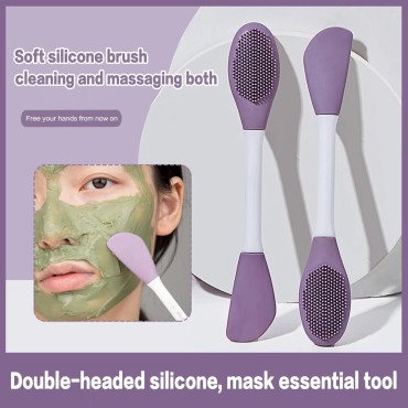 Silicone Face Mask Applicator Brush 2Pcs Silicone ...
