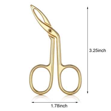 3 Packs Eyebrow Tweezers, Scissors Handle Shaped E...