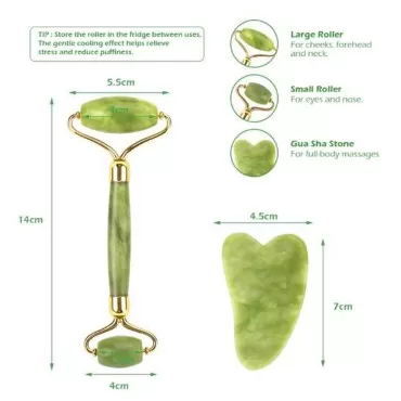 HPYNPES Jade Roller & Gua Sha Set Face Roller for ...