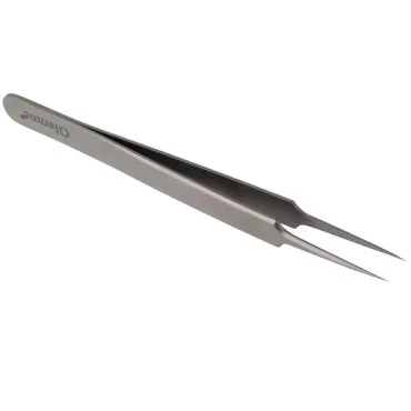 Glamne Titanium Precision Fine Pointed Tip Tweezers for Women and Men Perfect Aligned for Ingrown Hair, Facial and Chin Hair Removal, Extra Sharp Needle Nose Blackheads Tweezers