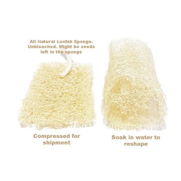 Special! 2ct Low Density Natural Loofah Sponge,Loo...