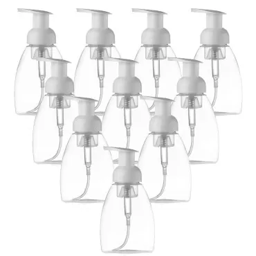 Grand Parfums, Foaming Soap Dispenser Pump-Bottle for Dr. Bronner's Castile Liquid Soap, 250ml (8.5 oz) (Pack of 10)