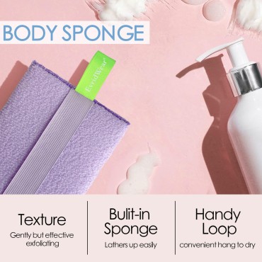 Evridwear Exfoliating Bath Sponge, Daily Skincare ...