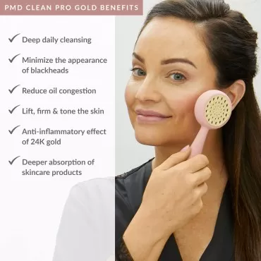 PMD Beauty Clean Pro Gold - Smart Facial Cleansing...