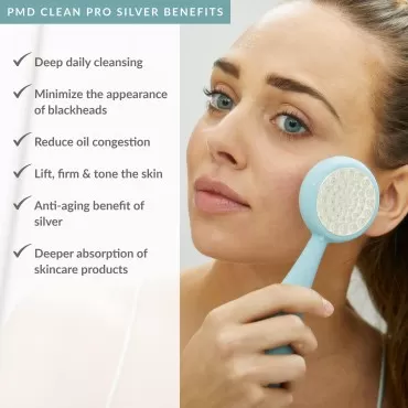 PMD Beauty Clean Pro Silver - Smart Facial Cleansi...