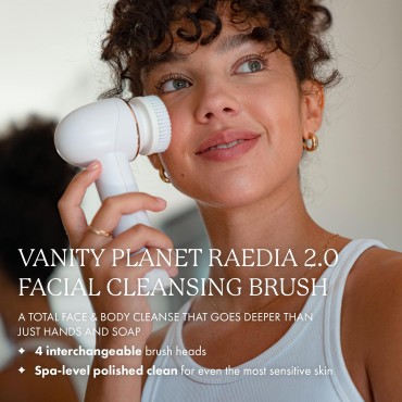 Vanity Planet Raedia 2.0 Facial Cleansing Brush, 4...