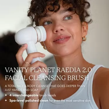 Vanity Planet Raedia 2.0 Facial Cleansing Brush, 4...