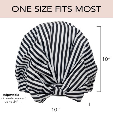 Kitsch Luxury Shower Cap for Women Waterproof - Re...