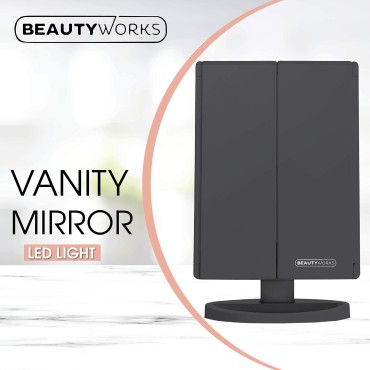 Beautyworks Backlit Makeup Vanity Mirror 36 LED Li...