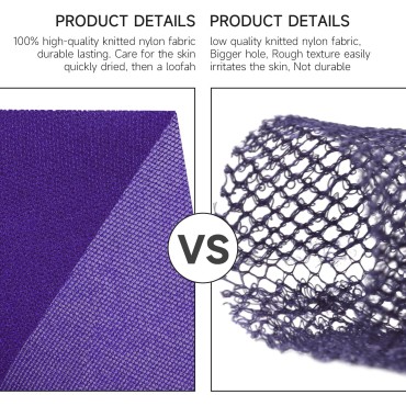 Metene 3 Pieces African Exfoliating Net, Colorful ...
