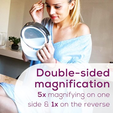 Beurer 5x Magnifying Double-Sided Cosmetic Vanity ...