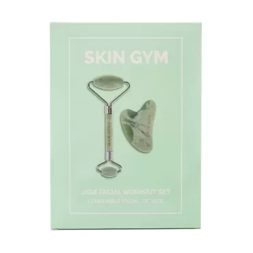 Skin Gym Jade Facial Roller and Gua Sha Tool Worko...