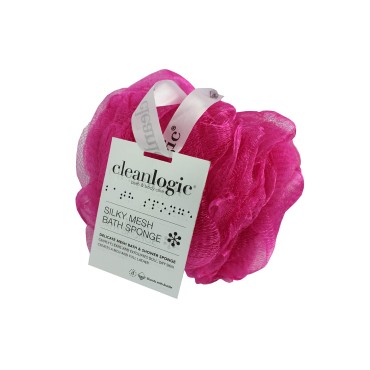 Clean Logic Silky Mesh Bath & Shower Sponge...