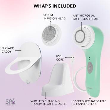 Spa Sciences - NOVA - Sonic Cleansing Brush with B...