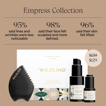 WILDLING Empress Facial Gua Sha Set I Facial Massa...