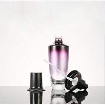 1Pcs Portable Purple Gradient Glass Lotion Pump Bo...