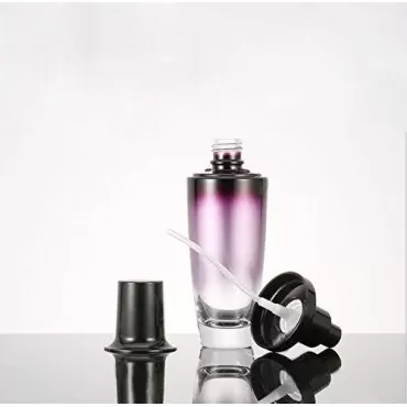 1Pcs Portable Purple Gradient Glass Lotion Pump Bo...