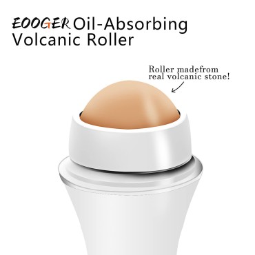 Oil-Absorbing Volcanic Face Roller set with blotti...