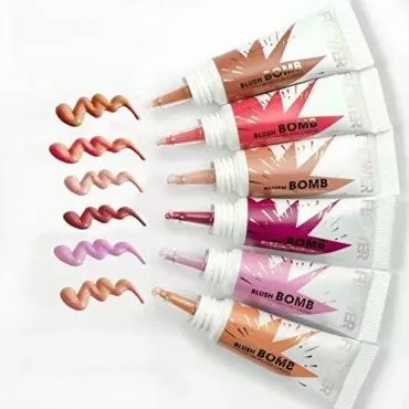 FLOWER BEAUTY Blush Bomb Color Drops for Cheeks | Liquid Gel Cream Blusher Makeup | Multiple Beauty Awards | Lightweight Radiance (Nectar)