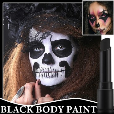 Eye Black Stick Face Body Paint Stick,High Pigmented & Easy to Color,Eyeblack Face Paint Stick Long Lasting Waterproof Eye Black Lip Stick Tube Face Painting for Sport Halloween Parties Makeup