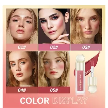 Liquid Blush,Soft Cream Face Blush,Natural Matte Finish Looking, Dewy Cheek Tint, Moisturizing Lightweight Blendable Feel (02#)