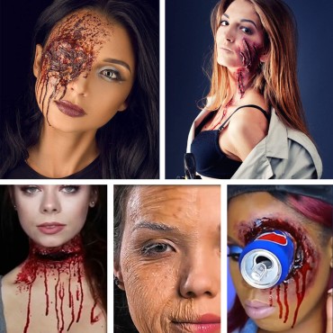 DELISOUL Scar Wax SFX Makeup Kit Halloween Fake Sk...
