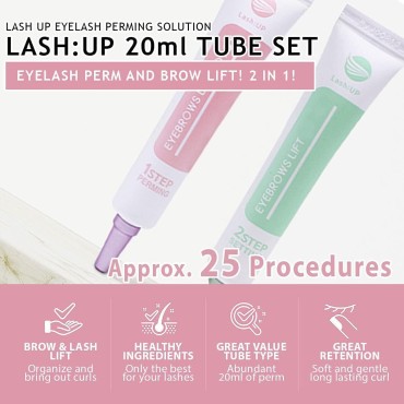 Lash Up, Eyebrow Lamination and Eyelash Lift, Step...