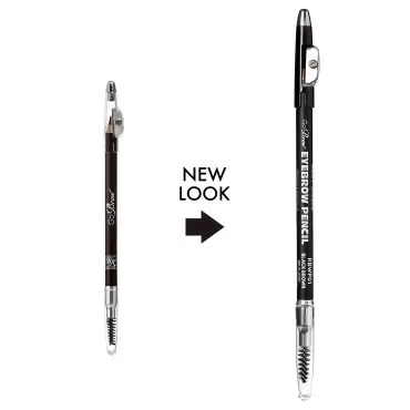 Ruby Kisses GoBrow Eyebrow Pencil, Sharpenable, Longwear, Long Lasting Eyebrow Wooden Pencil for Natural-Looking Brows (Black Brown)